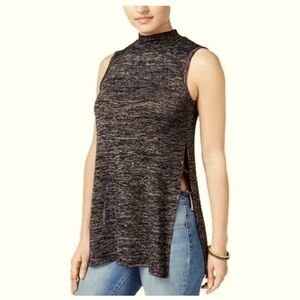 Freshman Juniors Side-Slit Mock-Neck
Tunic Pink Size Medium